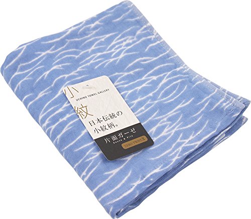 UCHINO TOWEL GALLERY JAPANシリーズ ｢露芝｣ ゲストタオル 33×40cm ライトブルー 8807G548 LB