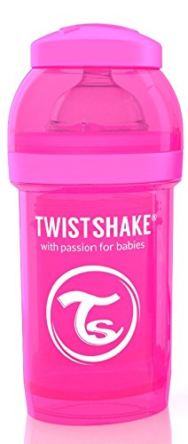 TWISTSHAKE ツイストシェイク カラフル 哺乳びん プラスチック製 180ml ピンク